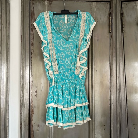Coolchange Blue and White Pattern Dress, Size M - Picture 1 of 3